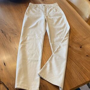 Garage excellent condition high waisted wide leg faux leather pants.  Size XS